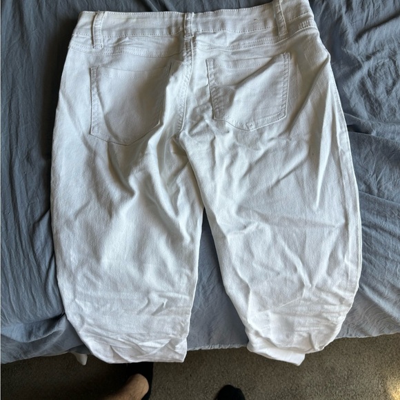blue spice jeans size 3 Women’s White Denim Zip/button Cotton NWOT - Picture 8 of 9